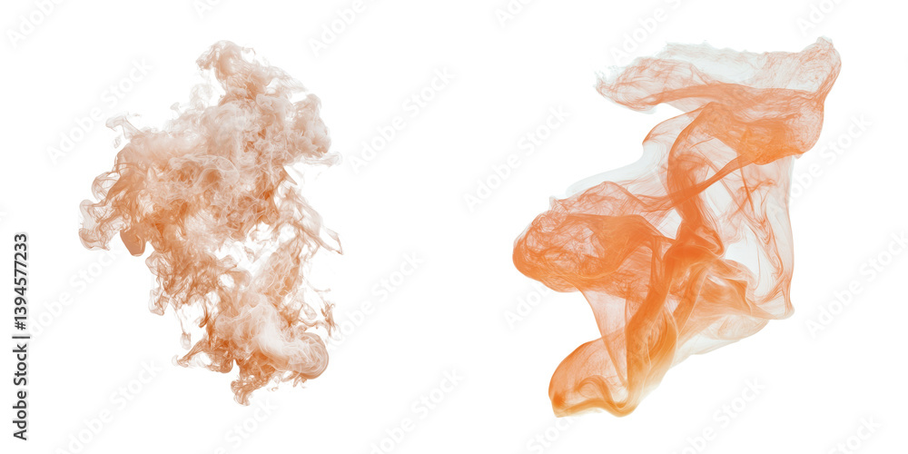 Leinwandbilder isolated minimalist mockups of abstract shapes with soft textures and warm colors for creative desig