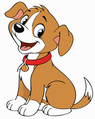 Pet Love Vector Set – Dog and Cat Silhouettes with Heart, Tree, and Nature Elements for Animal Shelter, Veterinary, and Adoption Themes.