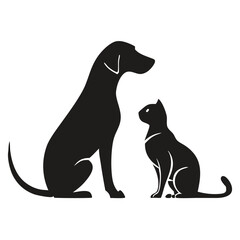Black Dog Silhouettes Collection – Vector Icons of Popular Dog Breeds in Various Poses for Logos, Stickers, Cut Files, and Pet Design Projects.