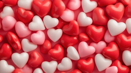 Valentine heart candy background