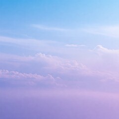 Fototapeta premium Soft Sky Blue to Lavender Gradient with Ethereal Fog and Cloud Texture