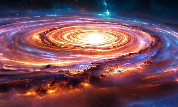 Stunning Spiral Galaxy Space Art Wallpaper Background
