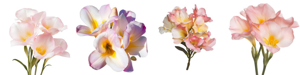 Fototapeta premium Beautiful minimalist floral mockups showcasing delicate flowers with soft pastel colors for creative designs