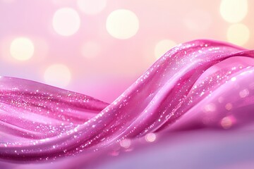 Pink shiny flowing fabric