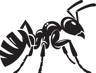 Carpenter Ant Vector | Black Ant Silhouette Clipart Illustration