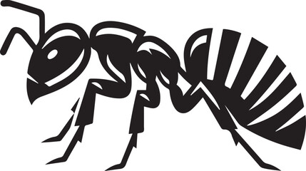 Carpenter Ant Vector | Black Ant Silhouette Clipart Illustration