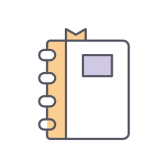 Diary  vector icon stock illustration