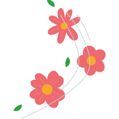 Spring Flower with Wind