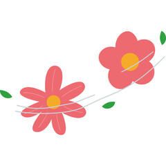 Spring Flower with Wind