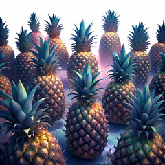 Fototapeta premium pineapple on the tree