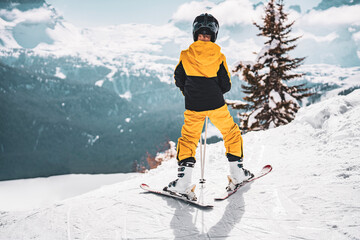 Photo of boy on ski on top of Vigo mountain