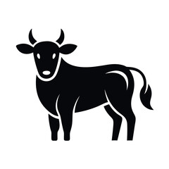 silhouette icons of cows in various poses.