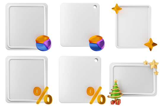 3d pin sticky note paper text box