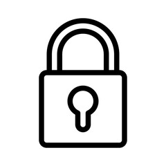 lock line icon