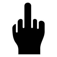 Obraz premium Middle Finger