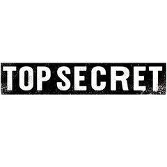 Top Secret Stamp, Top Secret Round Sign

