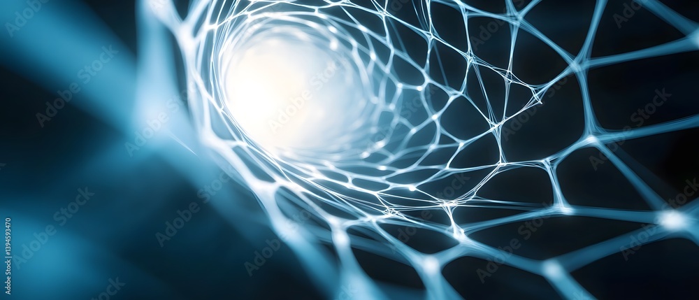 Poster abstract representation of a nanotube structure