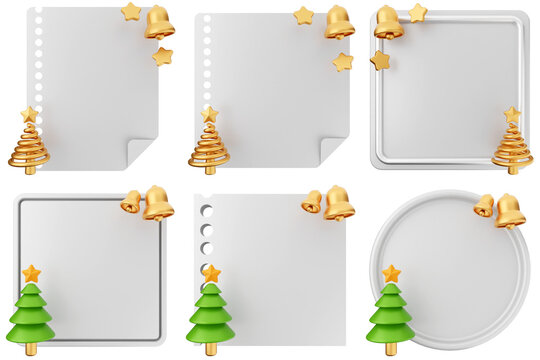 3d pin sticky note paper text box