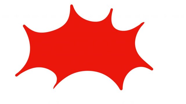 Cartoon doodle speech bubble shape for talking message, dialogue in color, monochrome and chroma key version. 2d animation child funny element. Hand drawn stop motion design.