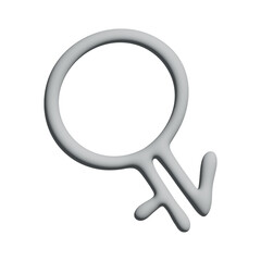 3d intergender gender identity icon Symbol used to represent sex and gender