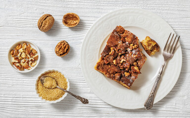 Brioche french toast sweet casserole, top view