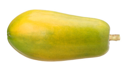 Papaya isolated, transparent PNG, Ripe Papaya macro studio photo, PNG format, single
