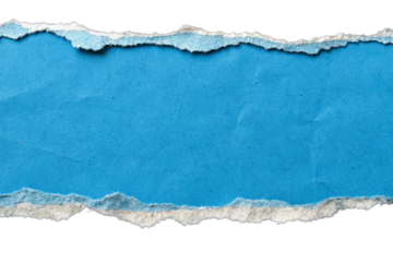 blue torn paper