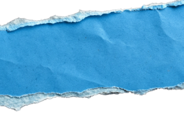 blue torn paper