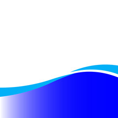 Abstract Blue Gradient Wave Design