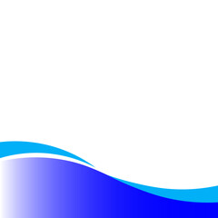 Naklejka premium Abstract Blue Gradient Wave Design