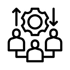 collaboration line icon