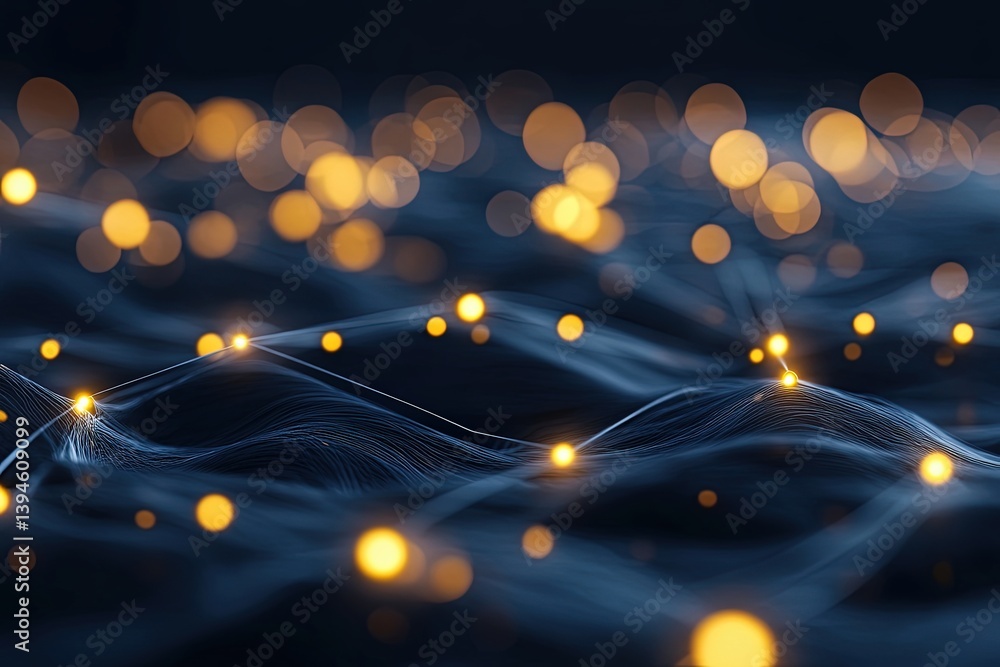 Poster network connection abstract background