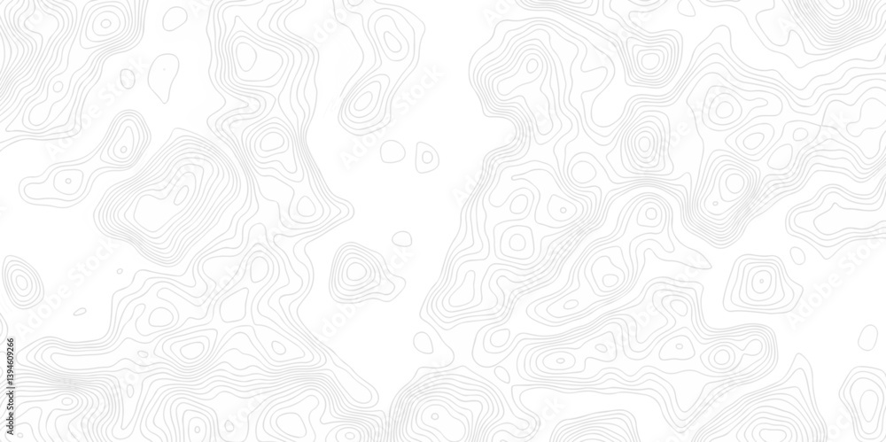 Poster contour abstract map relief land outline. topographic map patterns. white wave paper curved reliefs 