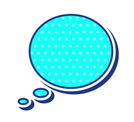 夏に使えるポップな吹き出し単体 清涼感 ベクターデータ チラシ・雑誌・Web・動画素材 水色