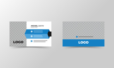 Corporate creative business card template design, vector template design and modern business card template design. Business marketing template, digital marketing agency business card.