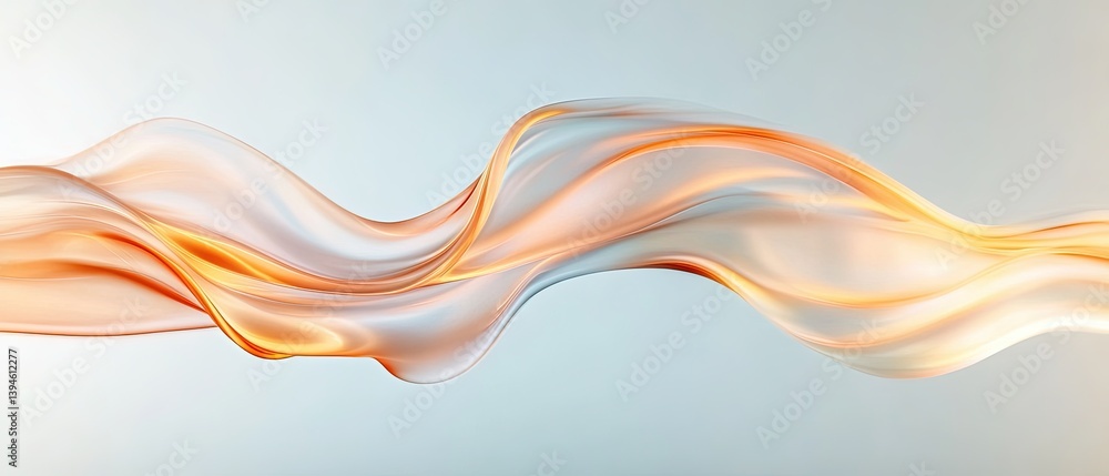 Poster fluid abstraction with wavy design