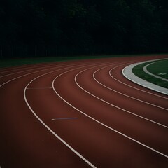 Empty Running Track Curves Towards the Distance