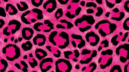 Vibrant pink leopard pattern creating an energetic and bold backdrop for fashion and design inspirations in a playful and artistic setting