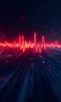 Graphs of sound waves used in audiology, hearing tests, images of sound waves, spectrograms, and acoustic visualizations on a dark background	