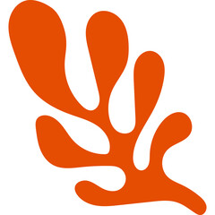 Coral Abstract Shape