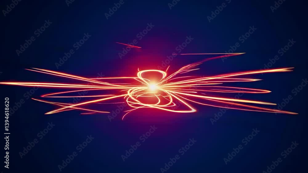 Poster visual representation of digital data patterns showcasing dynamic energy flow and vibrant colors