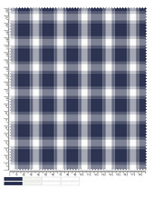 Plaid fabric pattern, blue, brown, cream, seamless for textiles, and for designing clothes, skirts or decorative fabrics. Vector illustration.
