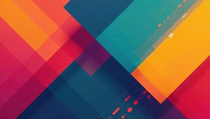 Abstract geometric design with bold colors and clean lines, clean, triangles