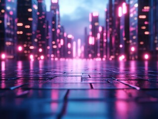 Fototapeta premium City street at night