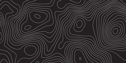 Stylized Topographic Map Illustration in Vector Format with Elevation Contours and Smooth Paper Texture – A Clean and Artistic Geography Concept Background