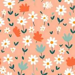 Flower pattern backgrounds plant.
