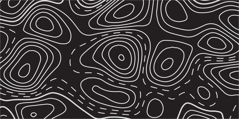 Topographic Map Conceptual Background with Flowing Contour Lines and Paper-Inspired Texture – A Modern Vector Illustration for Geography and Abstract Art Applications