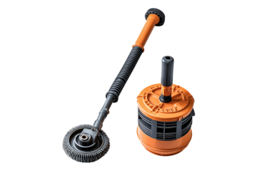 Drain Cleaning Equipment isolated on transparent background
