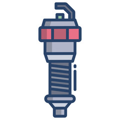 Linear color Spark Plug icon