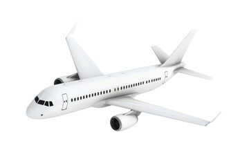 White passenger plane aircraft airplane flight.